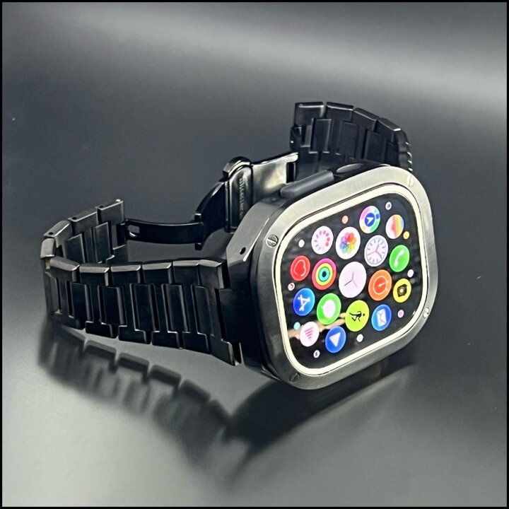 楽天市場】ブラック ウルトラ 49mm 動画 アップルウォッチ ステンレス  