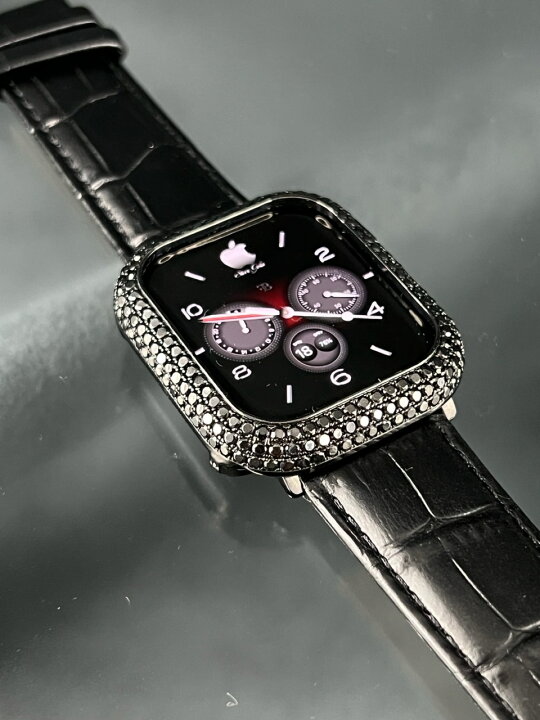 楽天市場】41mm 45mm ブラック AA4 CZ カスタム ダイヤモンド カバー 
