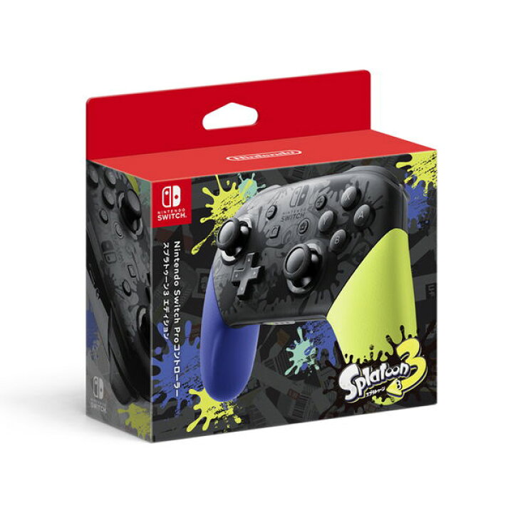 楽天市場 新品未開封品 国内正規品 任天堂純正品 任天堂 Nintendo Switch Proコントローラー スプラトゥーン3エディション プロコントローラー Proコン プロコン Splatoon3 イカ バンカラマッチ ナワバリバトル ガチマッチ ジャイロ 無線 有線 ニンテンドースイッチ