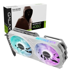 玄人志向 グラフィックボード GK-RTX4060-E8GB/WHITE/DF NVIDIA GeForceRTX4060 PCI Express Gen4 x8接続 498875…