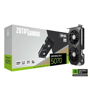 ZOTAC OtBbN{[h ZOTAC GAMING GeForce RTX 5070 Twin Edge OC RTX5070 PCI Express 5.0 x16 :GDDR7/12GB ZT-5070-12G-TWOC/ZT-B50700H-10P 4580624814123