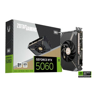 ZOTAC OtBbN{[h ZOTAC GAMING GeForce RTX 5060 SOLO RTX5060 PCI Express 5.0 x8 :GDDR7/8GB ZT-5060-8G-SOLO/ZT-B50600G-10L 4580624814130
