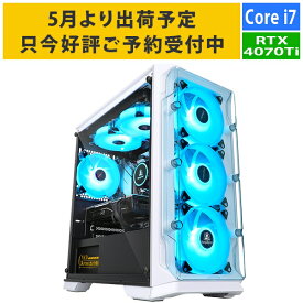 【RTX4070Ti】【5月より出荷開始予定】ゲーミングPC Corei7 14700F/メモリ:16GB/SSD:1TB Gen3/750W/GeForce RTX4070Ti Barikata Katamen-430148 BTOパソコン ゲーミングデスクトップパソコン 新品 7777-Katamen430148-soku