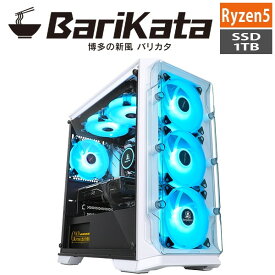 デスクトップPC Ryzen5 8600G/メモリ:16GB/SSD:1TB NVMeGen4/750W Barikata Barikata-428327 BTOパソコン デスクトップパソコン 新品 7777-BARIKATA428327-20240201