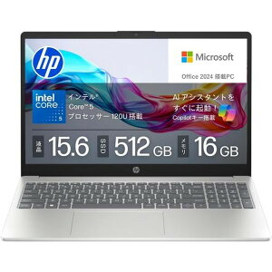 �m�[�g�p�\�R�� HP / 15-fd BJ0M5PA-AAAI �i�`�������V���o�[ (15.6�C���` Core 5 120U ������16GB SSD512GB Win11 Office 2024����) �y�L�����Z���s�E�k�C�����ꗣ���z���s�z 0057-4527607043019-ds