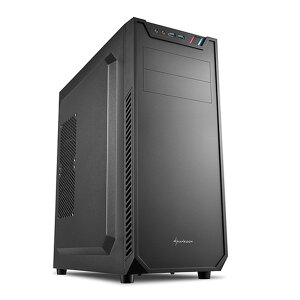 Sharkoon ケース SHA-VS7-VBK 黒 Mini-ITX, Micro-ATX, ATX【キャンセル不可・北海道沖縄離島配送不可】-お取り寄せ品- 4044951021758-ds