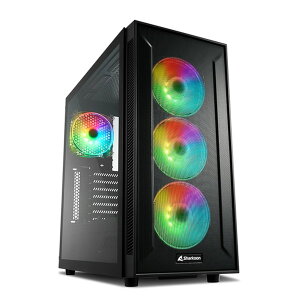 Sharkoon P[X SHA-TG6M RGB  Mini-ITX, Micro-ATX, ATXyLZsEkCꗣzsz-񂹕i- 4044951032136-ds