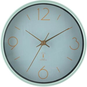 不二貿易 電波掛時計 アリオス Φ25 ミントグリーン EG6910BRCYP246 商品コード28192 【代引・日時指定・キャンセル不可・北海道沖縄離島配送不可】 -お取リ寄せ- 4953980281920-ds
