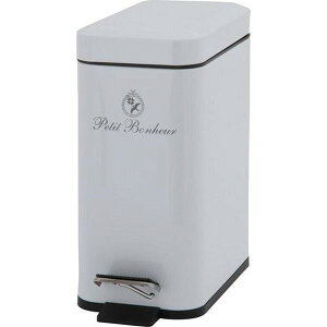 不二貿易 ペディボヌール ダストボックス5L ホワイト FTC018-WH 商品コード72791 【代引・日時指定・キャンセル不可・北海道沖縄離島配送不可】 -お取リ寄せ- 4953980727916-ds