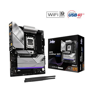 ASRock �}�U�[�{�[�h X870 Livemixer WiFi AMD AM5 ATX DDR5 USB4 PCIe 5.0 Wi-Fi7 �z�M�Ҍ��� �N���G�C�^�[ �Q�[�~���O �z�M �}�U�{ �A�X���b�N �y�L�����Z���s�E�k�C�����ꗣ���z���s�z 4711581491823-ds