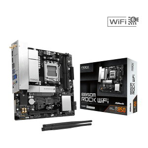 ASRock �}�U�[�{�[�h B850M Rock WiFi AMD AM5 MicroATX M-ATX DDR5 PCIe 5.0 ����LAN���� ���ϋv �}�U�{ �A�X���b�N �y�L�����Z���s�E�k�C�����ꗣ���z���s�z 4711581494169-ds