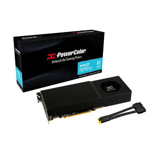 PowerColor �O���t�B�b�N�{�[�h AI PRO R9700 32G-B / AMD Radeon AI PRO R9700 ���� / PCI Express 5.0 x16 / �O���t�B�b�N�J�[�h �O���{�y�L�����Z���s�E�k�C�����ꗣ���z���s�z 4713436176176