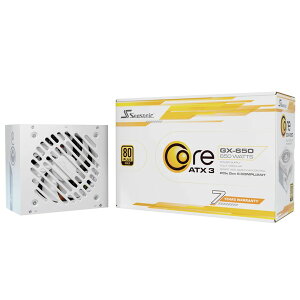 Seasonic PCd CORE V2 GX-650 ATX3 - White SRP-CGX651-A5A32SF-WH 650W 80PLUS GOLDF ATX/EPSΉ zCg yLZsEkCꗣzsz 4711173878704-ds