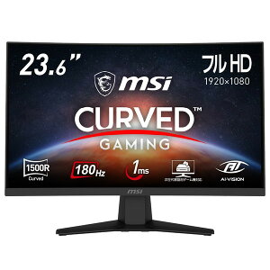MSI pȃQ[~Oj^[ MAG 244C 23.6C` tHD 1,920×1,080 180Hz 1msiMPRTj VApl A`tbJ[ A`[Vu[ iCgrW u[CgJbg AIrW 4711377298292-ds