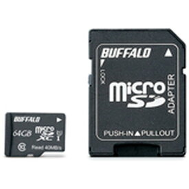 UHS-I Class1 microSDカード　SD変換アダプター付　8GB RMSD-008GU1SA BUFFALO バッファロー お取り寄せ