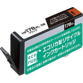 【ポイントアップで4月25日がおトク★店内全品対象】エコリカ Ecorica ECI-HP178XLB-V [ HP CN684HJ 互換リサイクルインクカートリッジ ブラック（顔料） ] お取り寄せ 4562451400359