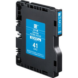 【最大2,000円OFFクーポン★4月1日★店内全品対象】エコリカ Ecorica ECI-RC41C [ リコー GC41C 互換リサイクルインクカートリッジ シアン（顔料） ] お取り寄せ 4571163366570