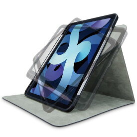 ELECOM エレコム TB-A20MSA360BK iPad Air 10.9インチ(第4世代 2020年モデル) レザーケース 手帳型 360度回転 スリープ対応 Apple Pencil収納 ブラック【キャンセル不可・北海道沖縄離島配送不可】 -お取り寄せ品-