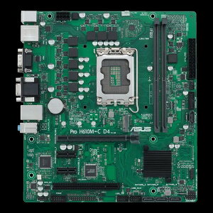 ASUS }U[{[h PRO H610M-C D4-CSM Intel H610 LGA1700 (1x DP1.4/1x HDMI 2.1/1x D-Sub 15pin) MicroATX 24.4cm x 22cm 2x DDR4 3200 ő64GByLZsEkCꗣzsz 0195553699136-ds