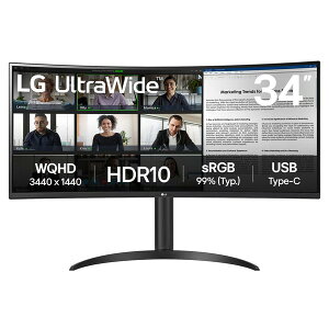 PCj^[ tfBXvC LGGNgjNX LG Electronics 34WR55QK-B 34^ EgCh 𑜓x UWQHD 3440x1440 VApl \ʏ mOA  ͒[q HDMIx2/USB Type-Cx1/DisplayPort1.4x1 49890270