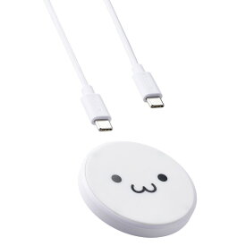 ELECOM エレコム W-QA28WF ワイヤレス充電器 Qi 認証 12W / 10W / 7.5W / 5W 卓上 充電器 ケーブル付属 1m 薄型 【 iPhone AirPods Android Pixel Xperia Galaxy 等対応 】 しろちゃん 【キャンセル不可・北海道沖縄離島配送不可】 4549550360128-ds