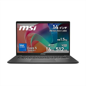 y1016zMSI ^EyʃrWlXm[gPC Modern-14-F1MG-5444JP 14C` tHD 60Hz / Core 5 vZbT[ 120U /Ce OtBbNX / :16GB / SSD:512GB / Windows 11 Home/ eL[X{