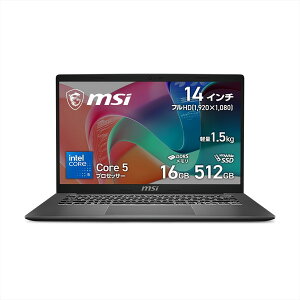 MSI �r�W�l�X�m�[�g�p�\�R�� Modern-14-F1MXG-5544JP ���^ �y�� 14�C���` �t��HD 60Hz/Core 5 �v���Z�b�T�[ 120U/�C���e�� �O���t�B�b�N�X/16GB/SSD 512GB/Windows 11 Home �A�v���C�h�ꔄ���f�� 4711377424356