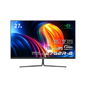 Titan Army �Q�[�~���O���j�^�[ 27G2R-B 27�C���` / WQHD (2,560 × 1,440) / �m���O���A / PBP/PIP�@�\�Ή� / Adaptive Sync�Ή� 200Hz / HDMI 2.0 ×2�|�[�g �Ή� / �t���b�J�[�t���[DC�����o�b�N���C�g �y�L�����Z���s