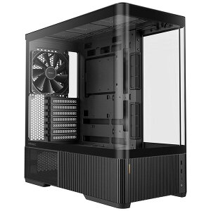 �y5��16�������zAntec PC�P�[�X C6 Curve Air �u���b�N ���T�C�h�ȖʃK���X���� �O�ʋ����K���X �s���[���X �~�h���^���[�P�[�X �w�ʃR�l�N�^�Ή� 360mm���� �ő�t�@��6�� CPU��180mm �����\�~�h���^