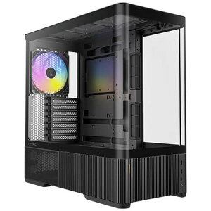�y5��16�������zAntec PC�P�[�X C6 Curve ARGB 3�ʋȖʃK���X ARGB�t�@������ �s���[���X �~�h���^���[ �w�ʃR�l�N�^�Ή� �ő�6�t�@���Ή� 360mm���W�G�[�^�Ή� �ő�180mm CPU�N�[���[ �_�X�g�t�B���^�[