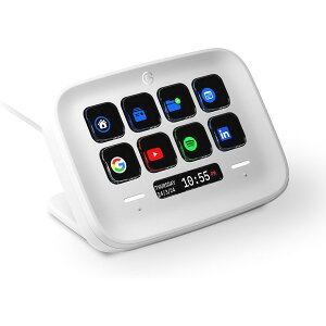 Elgato Stream Deck Neo 10GBJ9901 �G���K�g �X�g���[���f�b�N�l�I ���� �z�M �Q�[�� ���y�J�X�^�}�C�Y�\�ȃL�[8�� �^�b�`�|�C���g2�� �^�X�N�ƃ��[�N�t���[�̃X�s�[�h�X���[�y�[���v�m�F�E�L����