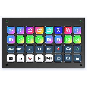 Elgato Stream Deck Module 32 (Membrane Keys USB) �G���K�g �X�g���[���f�b�N ���� �z�M �Q�[�� ���y 32 �L�[ DIY�R���g���[���p�l�� 10GBU9901�y�[���v�m�F�E�L�����Z���s�E�k�C�����ꗣ���z���s�z -��