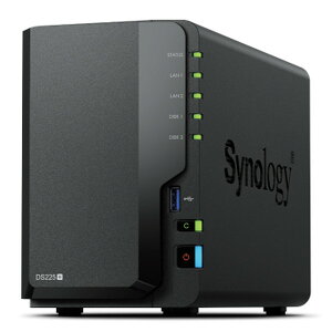 Synology NAS�L�b�g DiskStation Plus series DS225+ 2�x�C 2.5/3.5 SATA�Ή� �N�A�b�h�R�ACPU 2.5G-NIC���� �n�[�h�E�F�A�Í��� �����^�b�`�R�s�[�{�^������ �r�W�l�X���� �y�L�����Z���s�E�k�C�����ꗣ���z