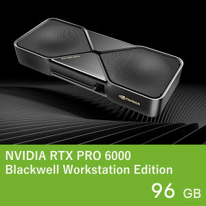 ����5��8����菇���o�ׁyGPU�z NVIDIA �O���t�B�b�N�{�[�h NVIDIA RTX PRO 6000 Blackwell Workstation Edition PCIe 5.0 x16 DisplayPort 2.1b x4 ������:GDDR7/96GB �ő����d��:600W�y������s�z 4560152389898