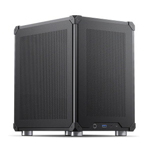 JONSBO PC�P�[�X C6 Black �u���b�N Micro-ATX�Ή� �~�j�^���[ ���b�V���p�l�� �H��s�v 4�ʒ��E �R���p�N�g ���G�A�t���[ ����p ���^ ���� �W�����X�{�y�L�����Z���s�E�k�C�����ꗣ���z���s�z
