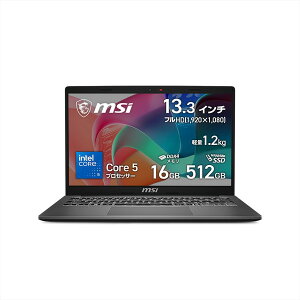 MSI �r�W�l�X�m�[�g�p�\�R�� Modern-13-F1MOG-5564JP 13.3�C���` �t��HD 60Hz ���^ �y�� �����^�ׂ� �r�W�l�X�m�[�gPC Core 5 �v���Z�b�T�[ 120U / �C���e�� �O���t�B�b�N�X / 16GB / SSD 512GB / Windows 11 Home �A�v