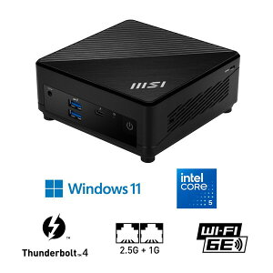 MSI �~�jPC Cubi 5 1MA-656JP �����^�f�X�N�g�b�vPC 3��ʏo�͑Ή� Core 5 120U / ������16GB / SSD 512GB / Win11 Home / Thunderbolt 4 / Wi-Fi 6E 4711377459730-ds