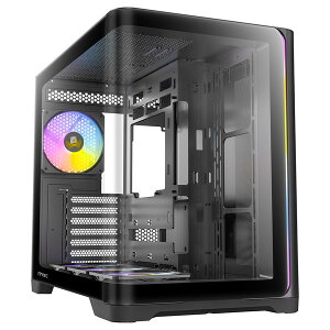 ANTEC PC�P�[�X C5 Curve ARGB �u���b�N �����K���X���� �s���[���X �~�h���^���[ 3��270�x�p�m���}�r���[ 120mm PWM�t�@��7��W������ �R���g���[���n�u�t�� �y�L�����Z���s�E�k�C�����ꗣ���z��
