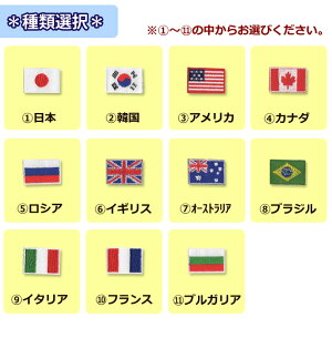 楽天市場 国旗ワッペン 小 日本 韓国 アメリカ カナダ ロシア イギリス オーストラリア ブラジル イタリア フランス ブルガリア 刺繍 アイロン接着 おともだちの広場