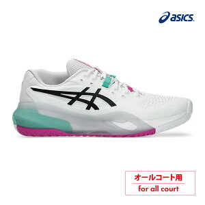 �y�|�C���gUP�zASICS�@�Q�����]�����[�V���� �e���@�I�[���R�[�g�@1041A481-103�@WHITE/AURORA GREEN�@2026SS�@�����Y �@�e�j�X�V���[�Y�@�A�V�b�N�X�@GEL-RESOLUTION X�@ASI02
