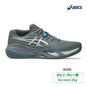 �y�|�C���gUP�zASICS�@�Q�����]�����[�V���� �e���@�I���j�E�N���[�@���C�h�@1041A486-020�@STEEL GREY/PURE SILVER�@2026SS�@�����Y �@�e�j�X�@�V���[�Y�@�A�V�b�N�X�@GEL-RESOLUTION X OC WIDE