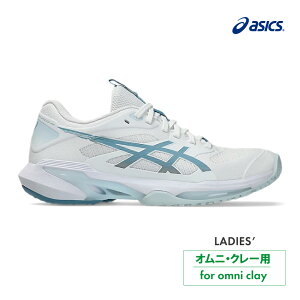�y�|�C���gUP�zASICS�@�\�����[�V�����X�s�[�hFF4�@�I���j�E�N���[�@1042A306-102�@WHITE/SABA BLUE�@2026SS�@���f�B�[�X�@�e�j�X�@�V���[�Y�@�A�V�b�N�X�@SOLUTION SPEED FF 4 OC