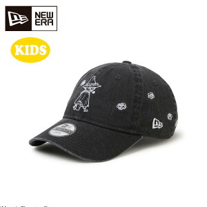 �j���[�G�� �L���b�v Youth 9TWENTY Moomin Flower �X�i�t�L�� �C�^���A���E�H�b�V�� �L�b�Y 26FW �u���b�N 15154726 �X�q �q���p ���[�X �K�[�� �{�[�C ��
