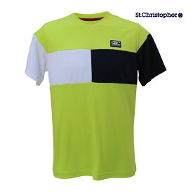 St.Christopher ブレストスウィッチゲームシャツ STC-BDM1363-LG　2024SS ライムグリーン　セントクリストファー MEN　テニス
