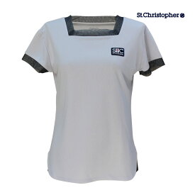 St.Christopher スクエアネックレースゲームシャツ STC-BDW2373-LA　2024SS ライラックアッシュ　セントクリストファー レディース　テニス