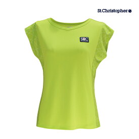 St.Christopher サイドクロワゾンゲームシャツ STC-BDW2363-LG　2024SS ライムグリーン　セントクリストファー レディース　テニス