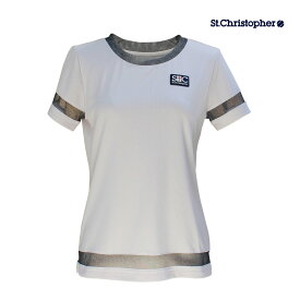 St.Christopher グリッターレースゲームシャツ STC-BDW2371-LA　2024SS ライラックアッシュ　セントクリストファー レディース　テニス