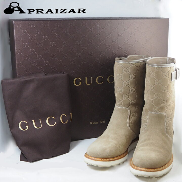 楽天市場】GUCCI グッチ スエード レザー GG エンジニア ショート 