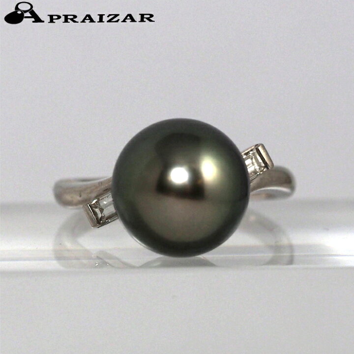 楽天市場】TASAKI タサキ Pt950 ブラックパール12mm 黒真珠 ダイヤ0.27  