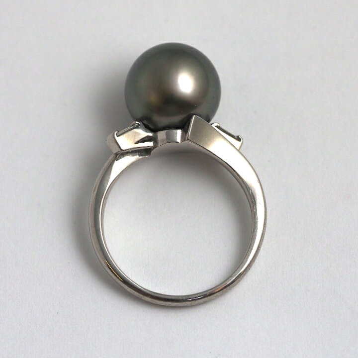 楽天市場】TASAKI タサキ Pt950 ブラックパール12mm 黒真珠 ダイヤ0.27 